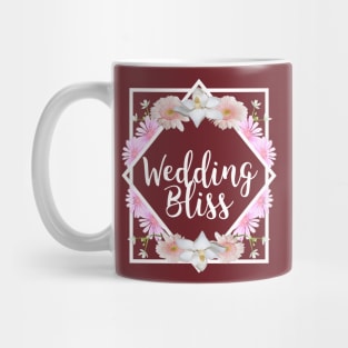 Wedding Bliss Pink Flowers Mug